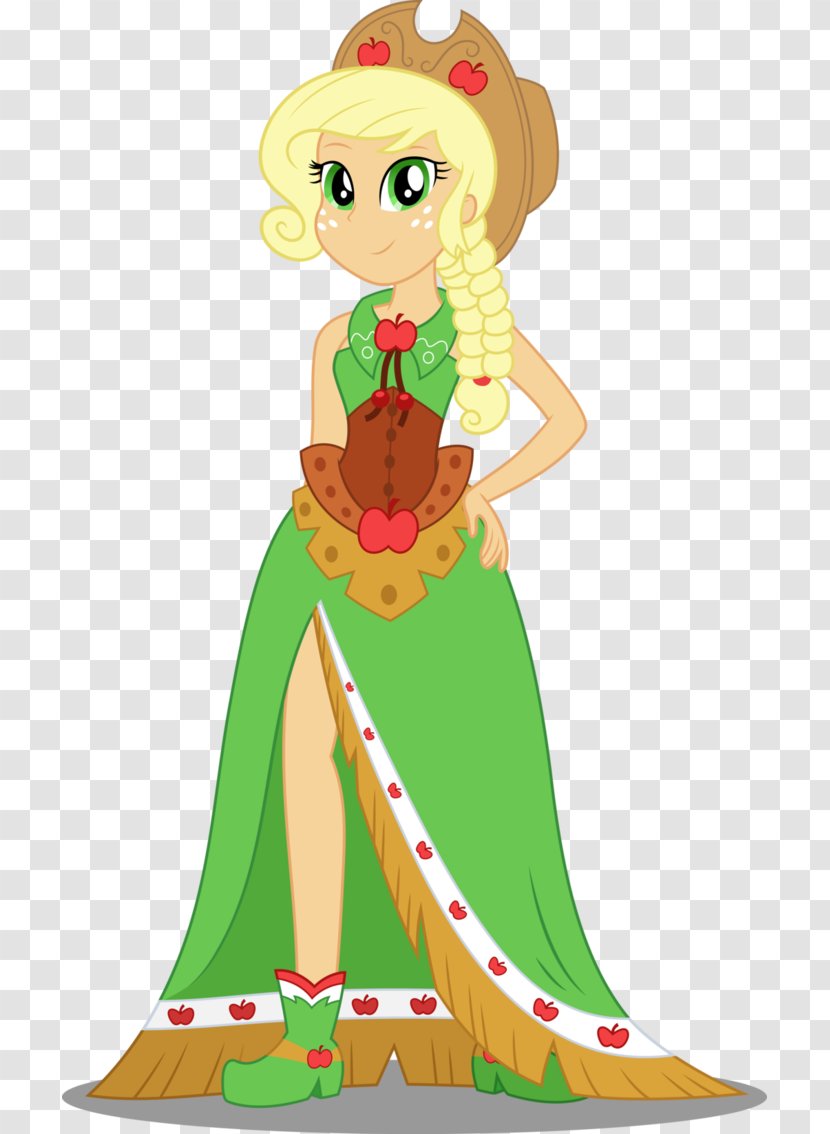 Applejack Rarity Dress Twilight Sparkle My Little Pony: Equestria Girls - Cartoon Transparent PNG