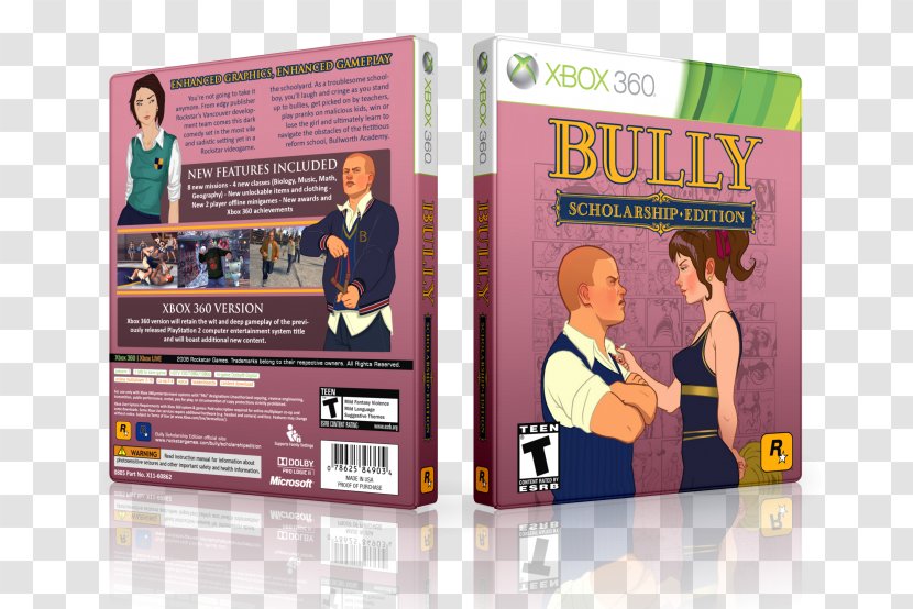Bully: Scholarship Edition Video Game Bully - Electronic Device - (NintendoWii) Rockstar GamesOthers Transparent PNG