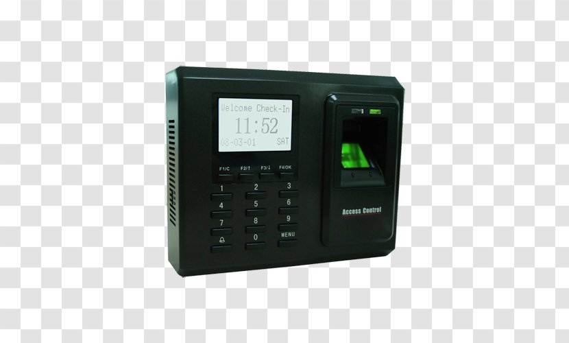 Access Control Biometrics Time And Attendance Security Alarms & Systems Fingerprint - Biometric Device Transparent PNG