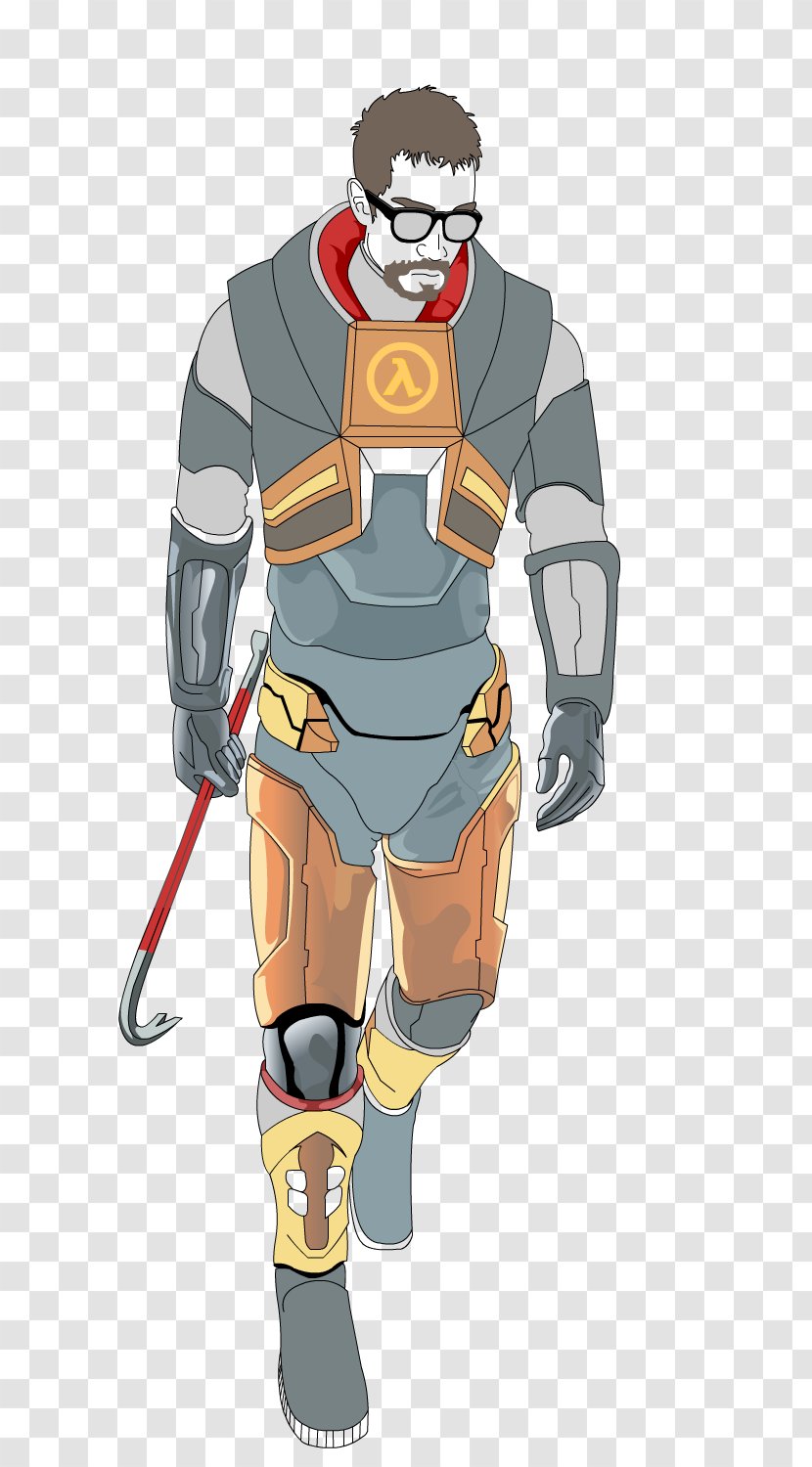 Costume Design Cartoon Character - Gordon Freeman Transparent PNG