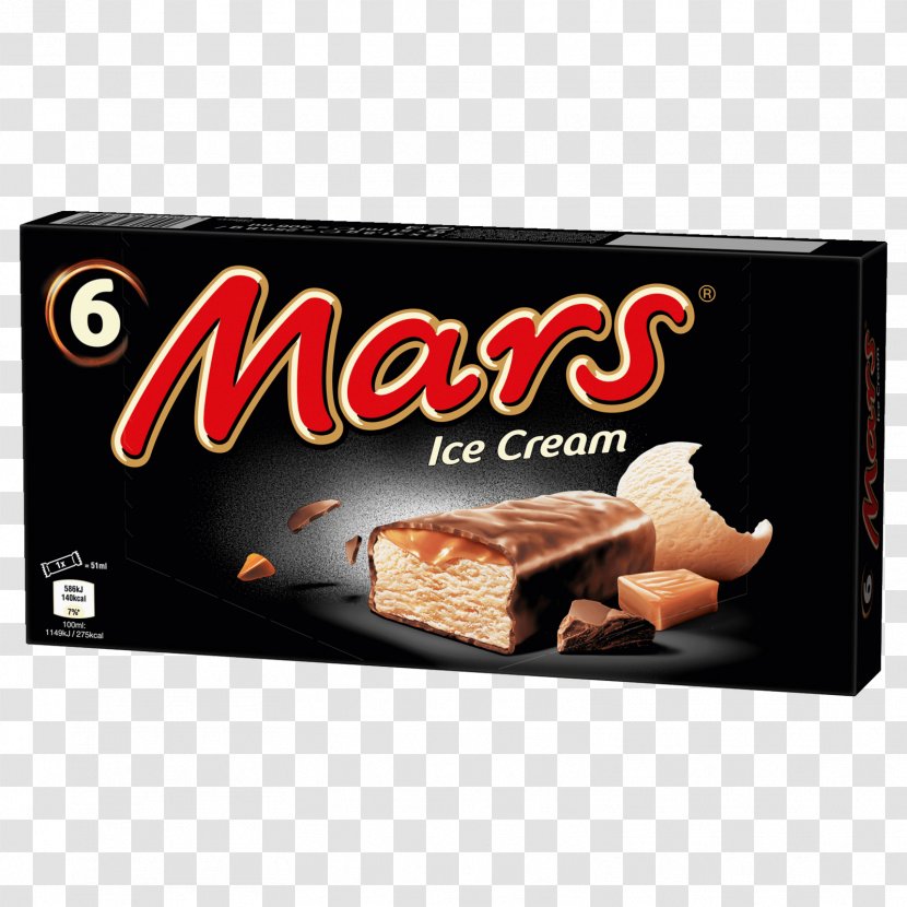 Mars Bounty Ice Cream Chocolate Bar - Snack Transparent PNG