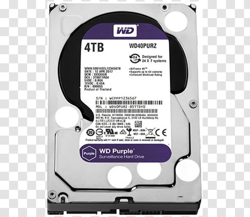 WD Purple SATA HDD Serial ATA Hard Drives Western Digital 3.5