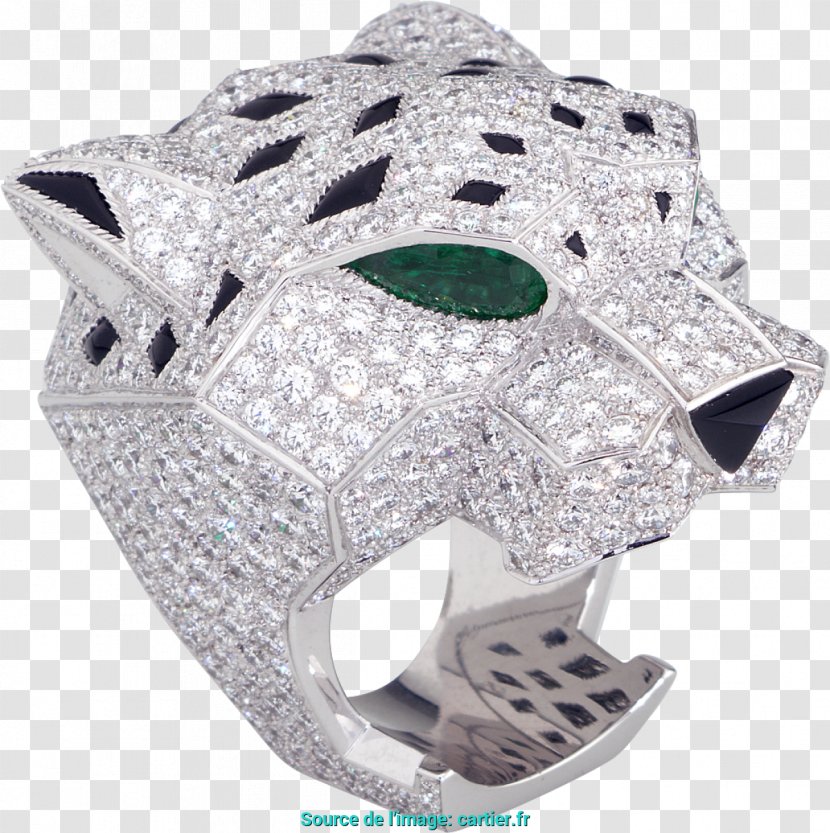 Leopard Cartier Jewellery Diamond Emerald Transparent PNG