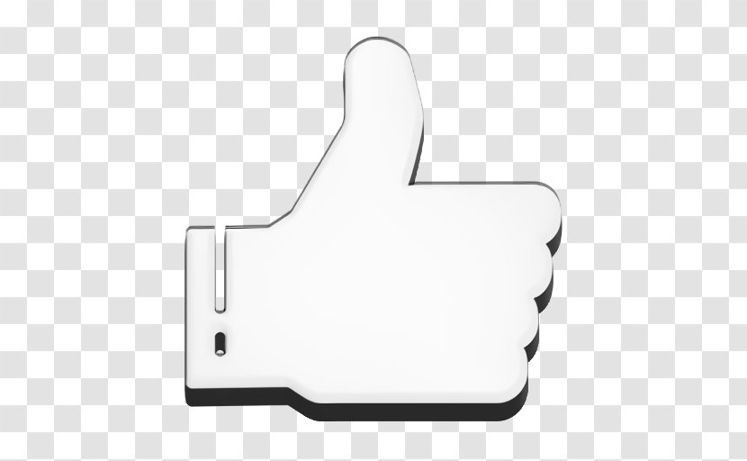 Facebook Icon Fb Like - White - Gesture Logo Transparent PNG