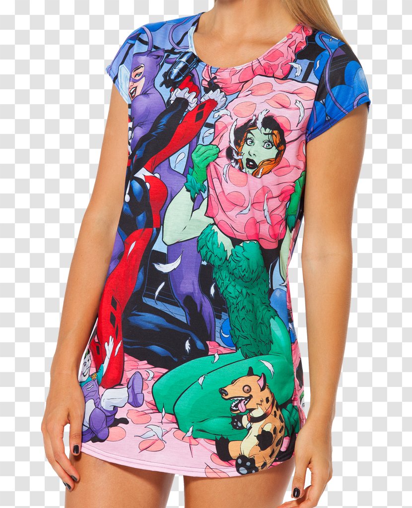 T-shirt Batman Clothing Sleepover Harley Quinn - Sleeve Transparent PNG