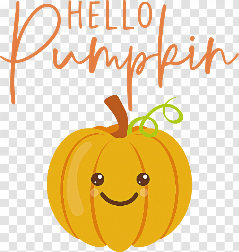 HELLO PUMPKIN Autumn Harvest Transparent PNG