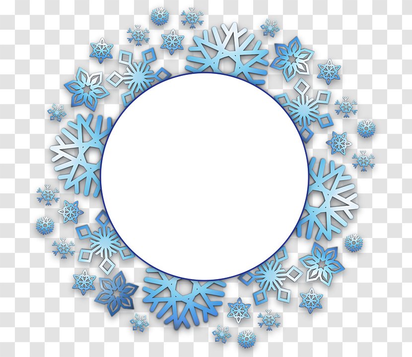 Snowflake Christmas Circle - Symmetry - Snowflakes Free Pictures Transparent PNG