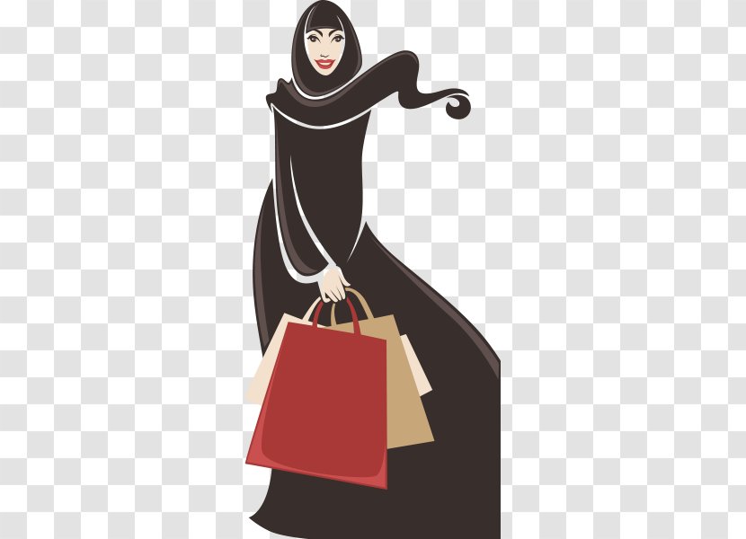 Shopping Woman Hijab - Şener Şen Transparent PNG