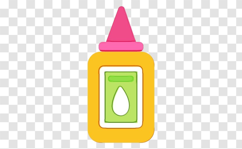 Birthday Watercolor - Candle - Cone Baby Bottle Transparent PNG