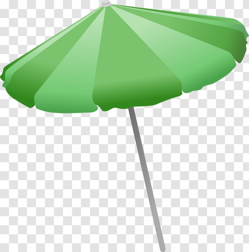 Umbrella Beach Clip Art - Pixabay - Green Transparent PNG