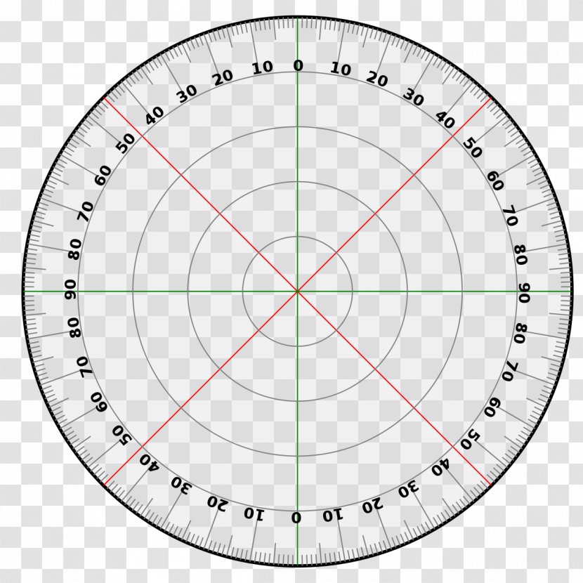 Degree Chart Protractor Circle Angle Transparent PNG