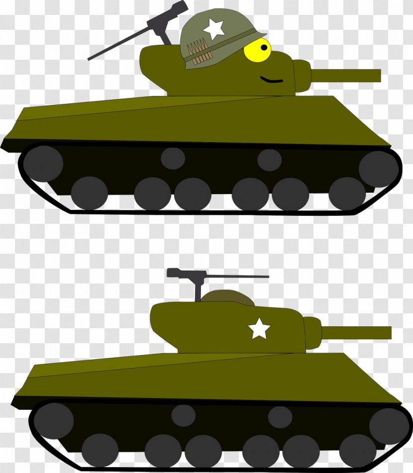 Tank M4 Sherman Clip Art - Drawing Transparent PNG