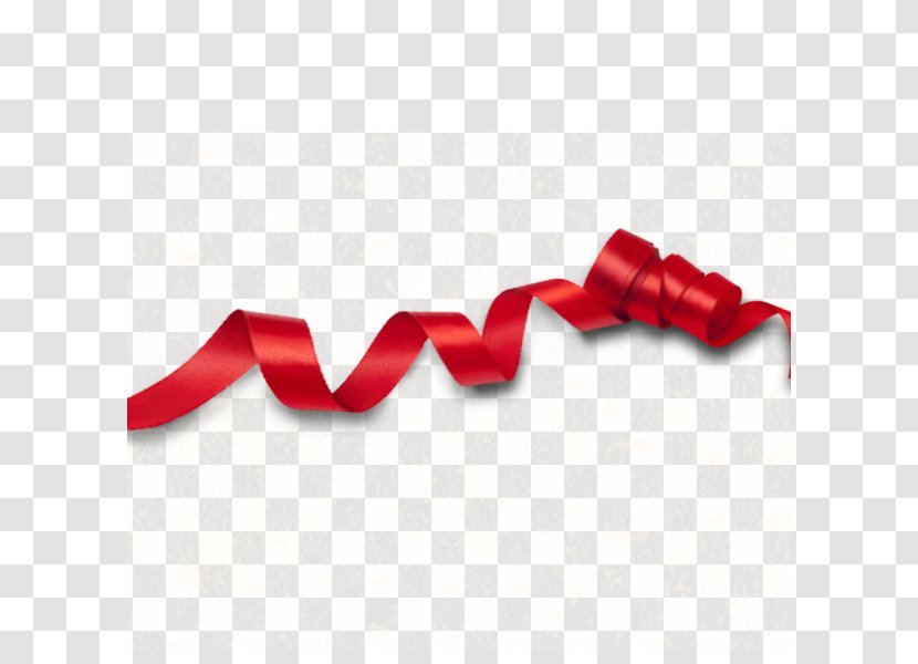 New Year Red Ribbon - Designer Transparent PNG