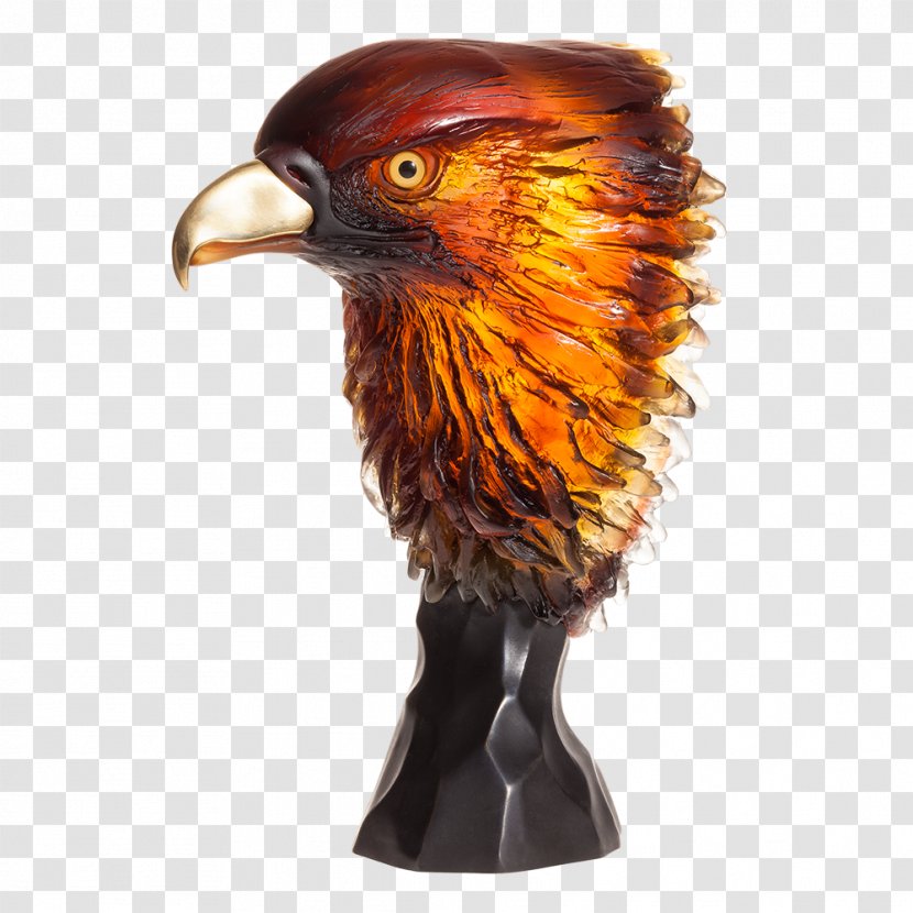 Golden Eagle Daum Sculpture Bird Transparent PNG