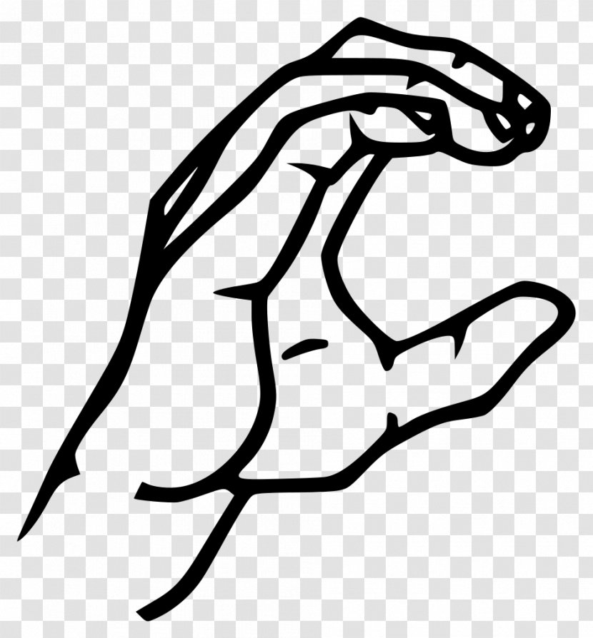 American Sign Language Fingerspelling - Letter C Transparent PNG
