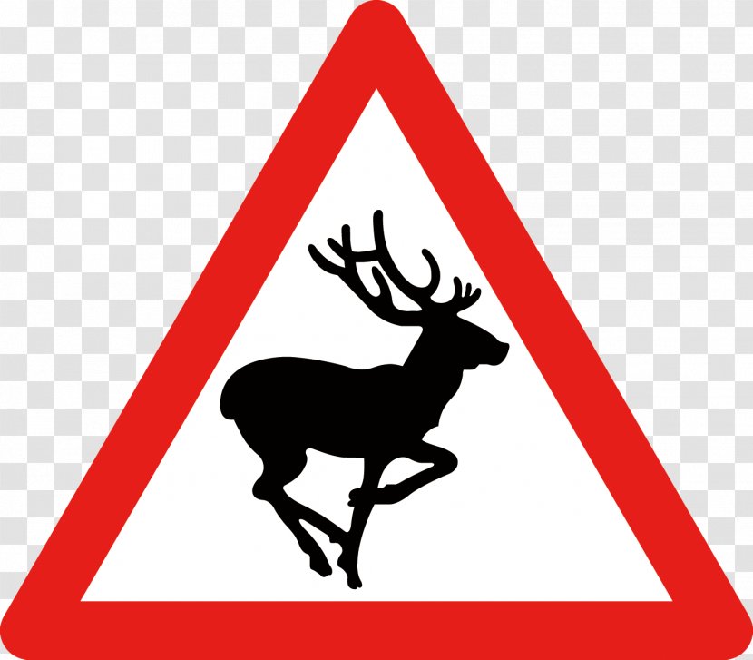 Horse Wildlife Warning Sign Traffic - Black And White - Vector Attention Avoidance Deer Transparent PNG