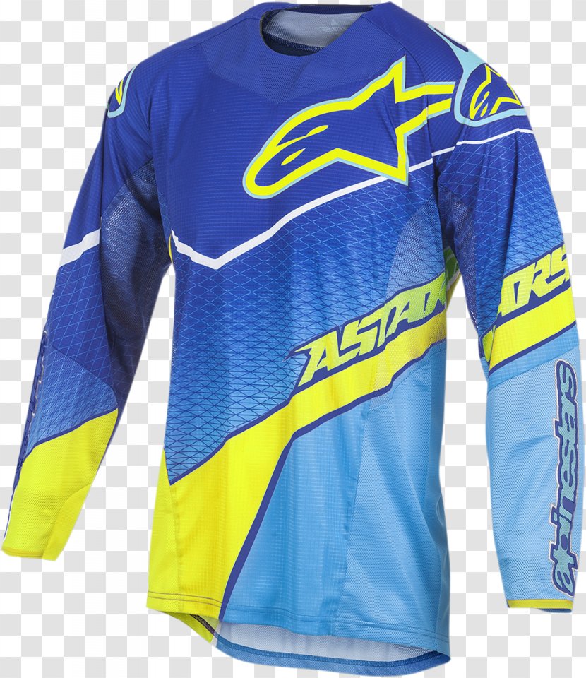 Alpinestars Jersey Clothing Motocross Motorcycle - Bicycle Transparent PNG