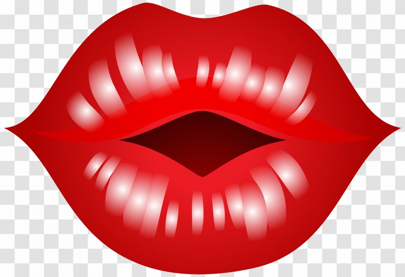 Kiss Lip Mouth Clip Art - Silhouette - Lips Image Transparent PNG