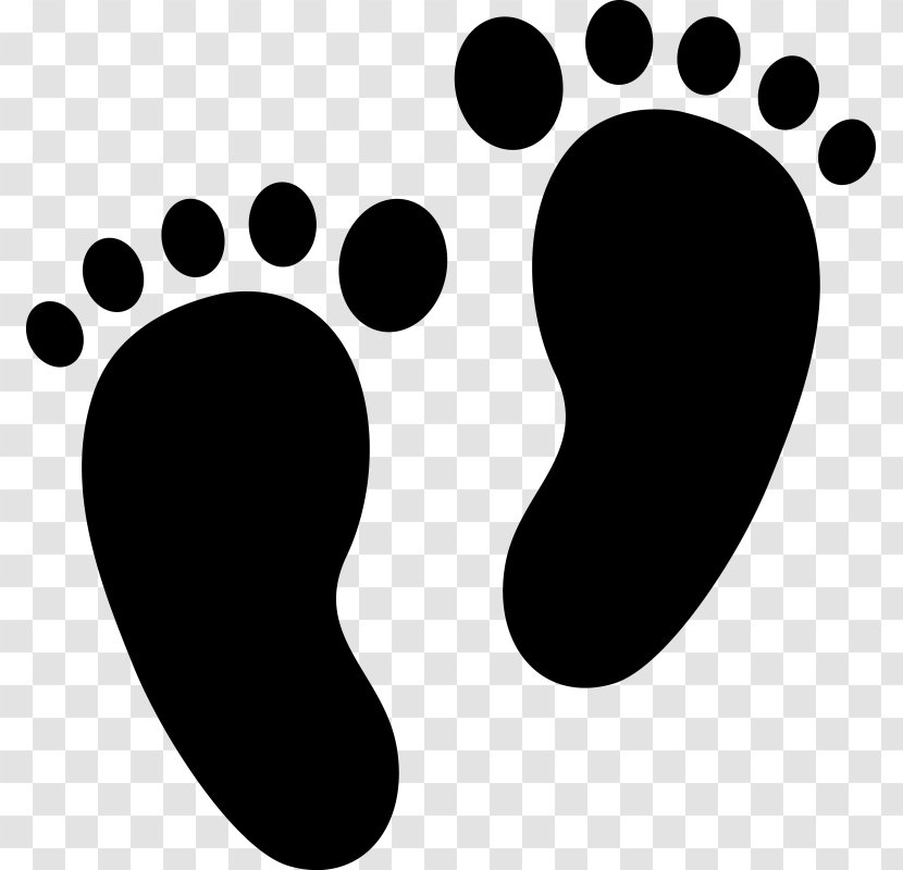 Footprint Silhouette Clip Art - Foot Transparent PNG