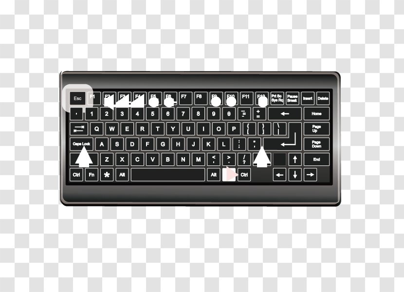 Computer Keyboard Space Bar Numeric Keypad Typing - Super Key Transparent PNG