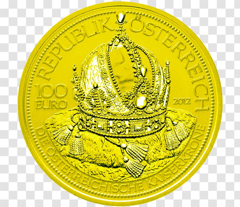Gold Coin Imperial Crown Of Austria - Austrian Schilling Transparent PNG