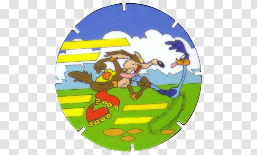 Tazos Milk Caps Walkers Doritos Looney Tunes - Wile E Coyote And The Road Runner Transparent PNG