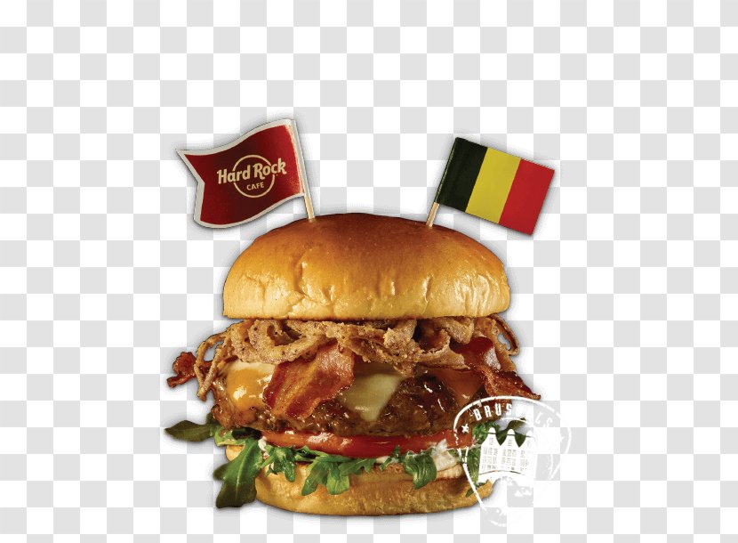 Cheeseburger Buffalo Burger Hamburger Slider Veggie - Hard Rock Cafe - Pork Transparent PNG