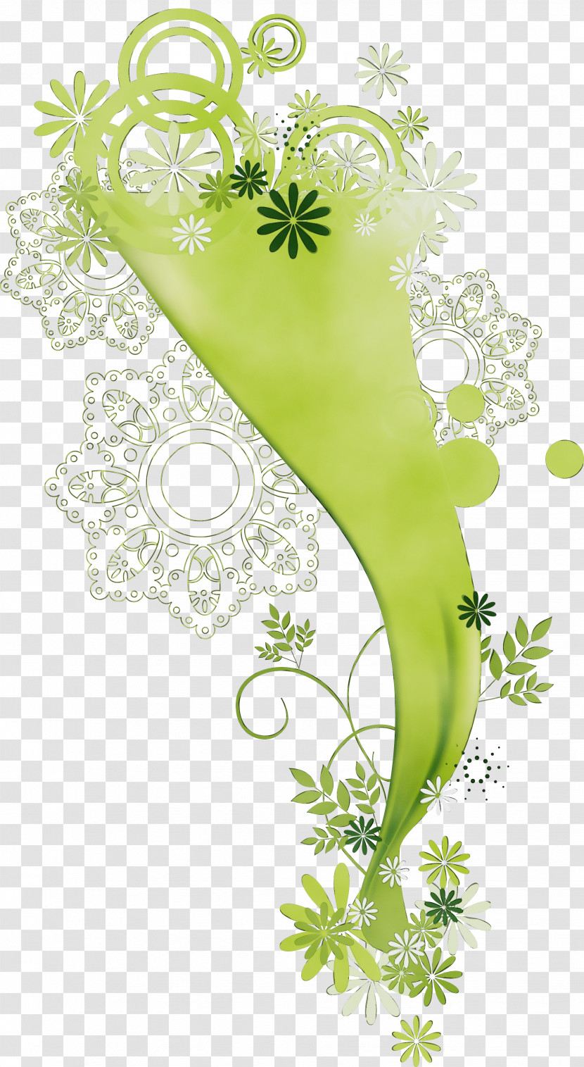 Green Leaf Plant Pedicel Flower Transparent PNG