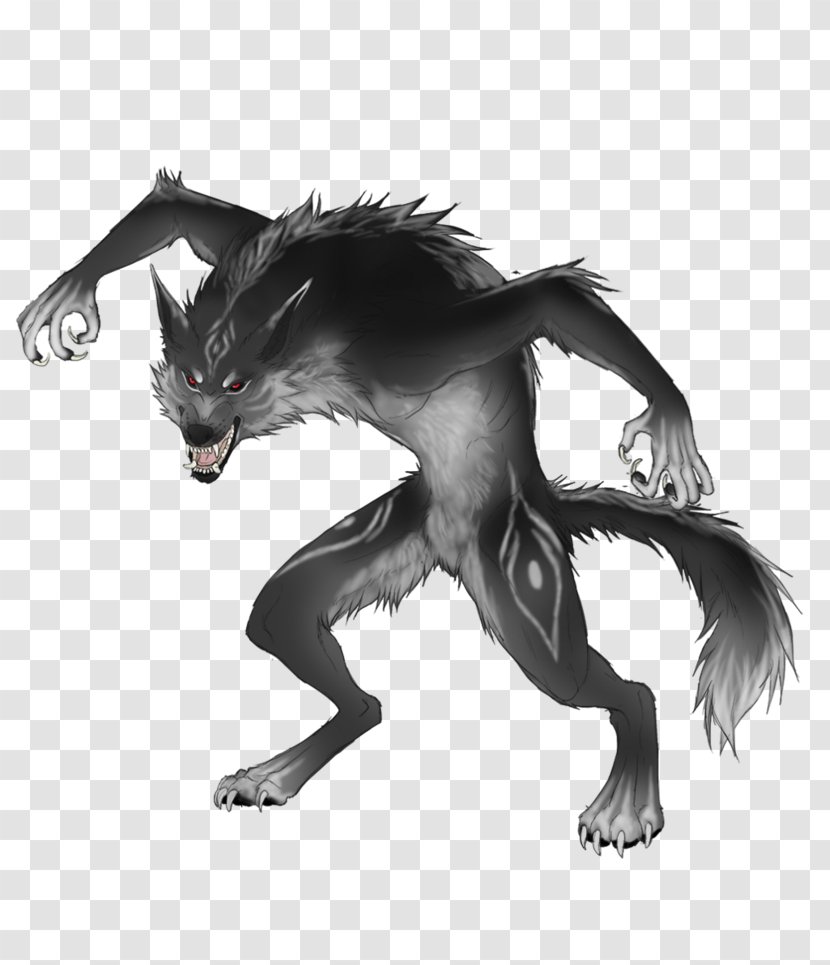 Drawing Gray Wolf Comics Werewolf Reindeer - Deviantart - Kill Transparent PNG