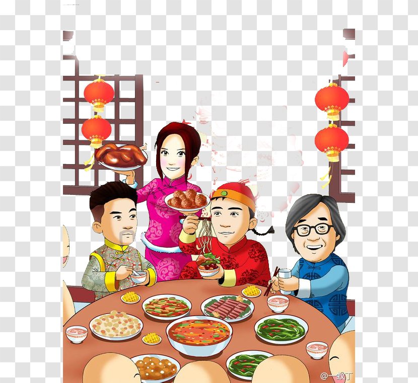 Reunion Dinner Chinese New Year Years Eve - Food - Creative Transparent PNG
