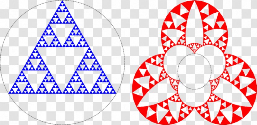 Sierpinski Triangle Fractal Carpet Mathematics - Inverted Transparent PNG