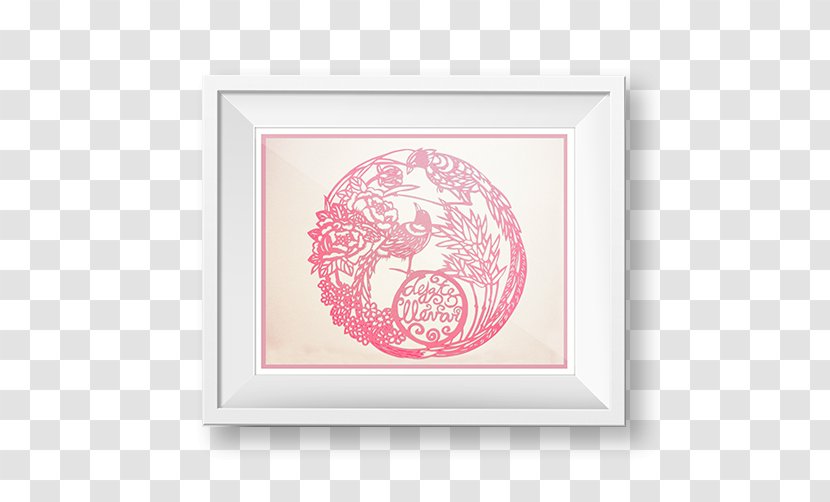 Visual Arts Picture Frames Pink M Pattern - Pepercut Transparent PNG