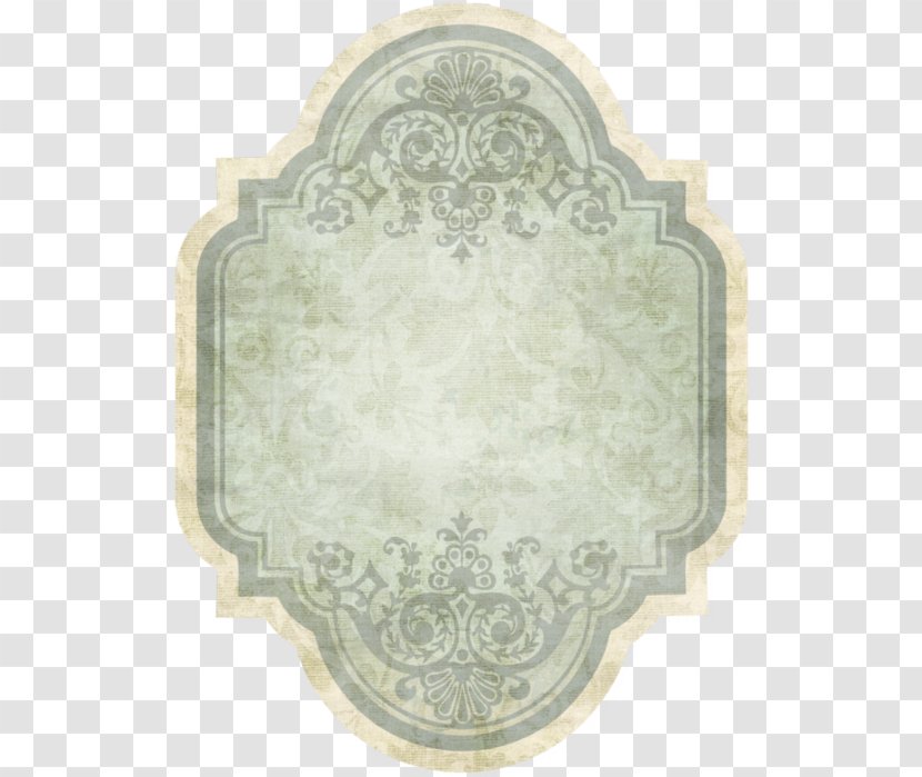 Label Vintage Paper - Oval Transparent PNG