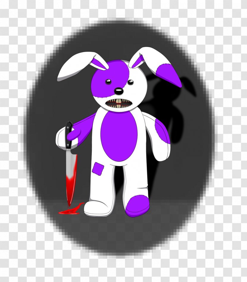 Violet Purple Mammal Cartoon Character - Animal - Bunny Transparent PNG