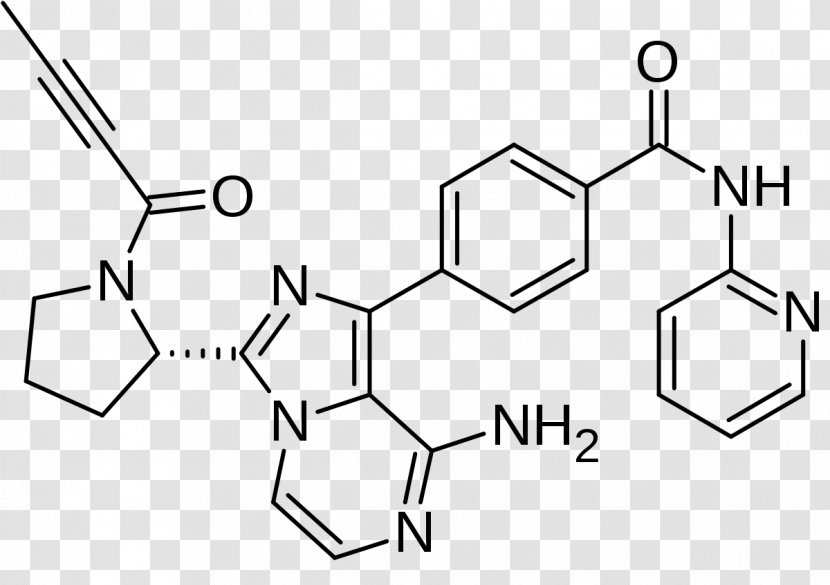 Acalabrutinib Bruton's Tyrosine Kinase B-cell Chronic Lymphocytic Leukemia Pharmaceutical Drug Molecule - Material - Experimental Cancer Treatment Transparent PNG