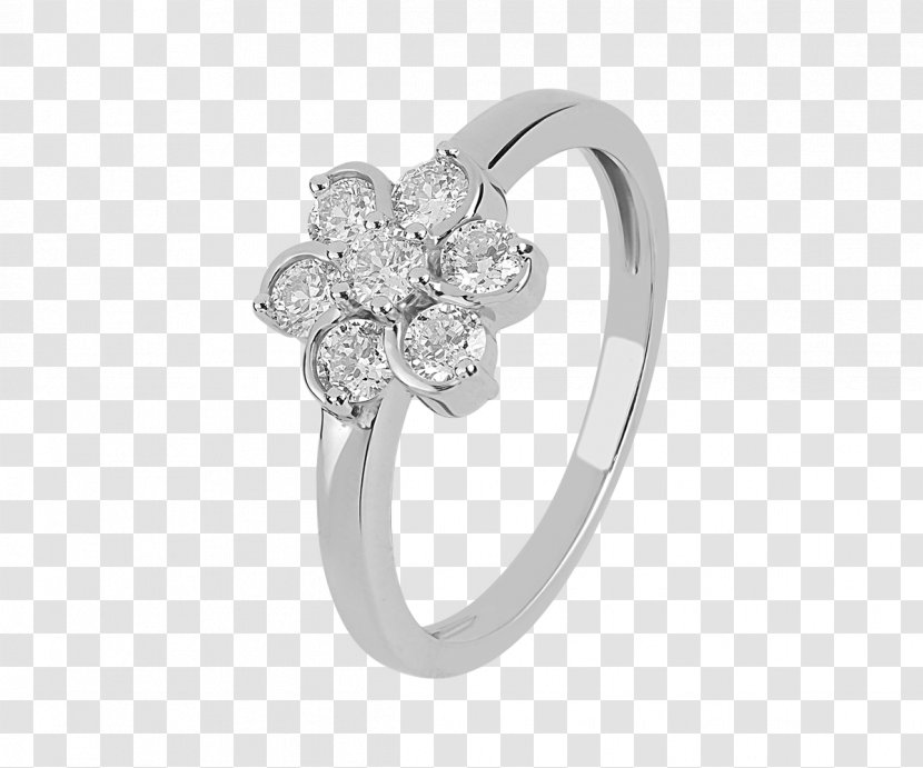 Wedding Ring Silver Jewellery - Diamond Transparent PNG