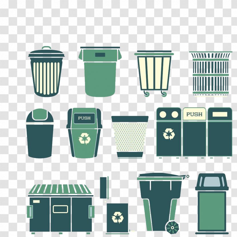 Rubbish Bins & Waste Paper Baskets Product Design Line - Container - Garbage Can Transparent PNG