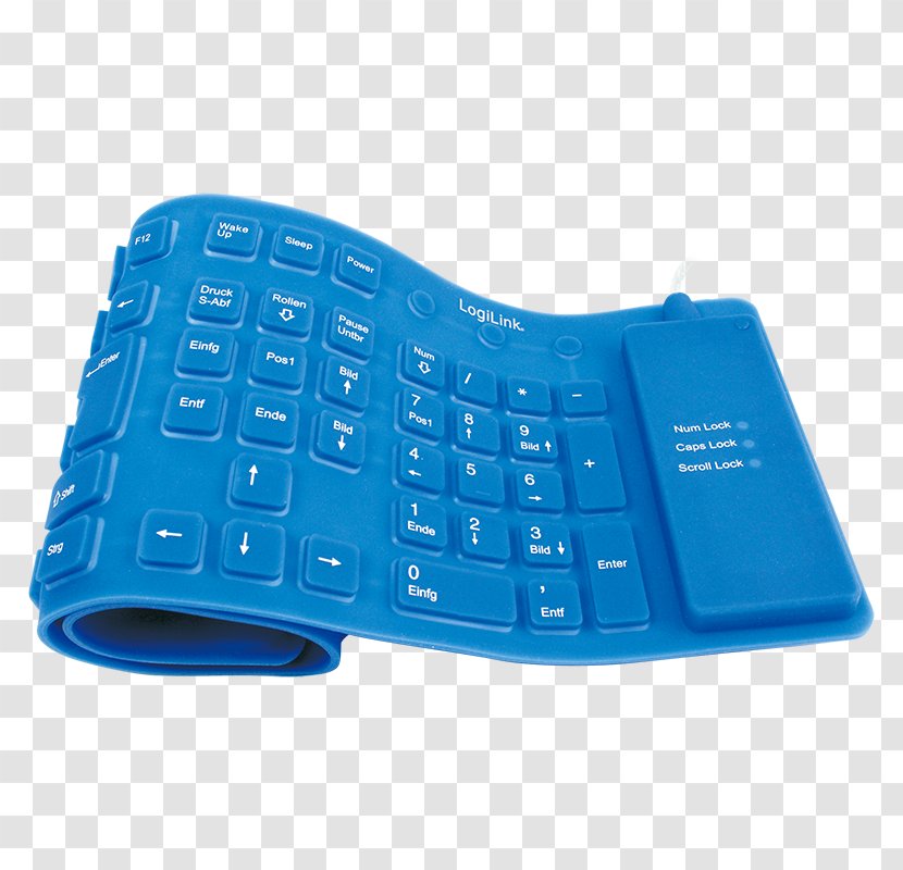 Computer Keyboard Laptop Numeric Keypads Space Bar PS/2 Port - Wireless - Playstation Blue Transparent PNG