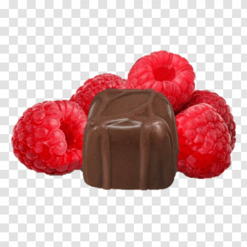 Chocolate Truffle Raspberry Bonbon Bar Praline - Dessert Transparent PNG