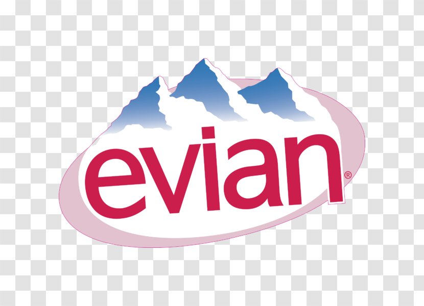 Logo Water Evian Brand Product - Text Transparent PNG