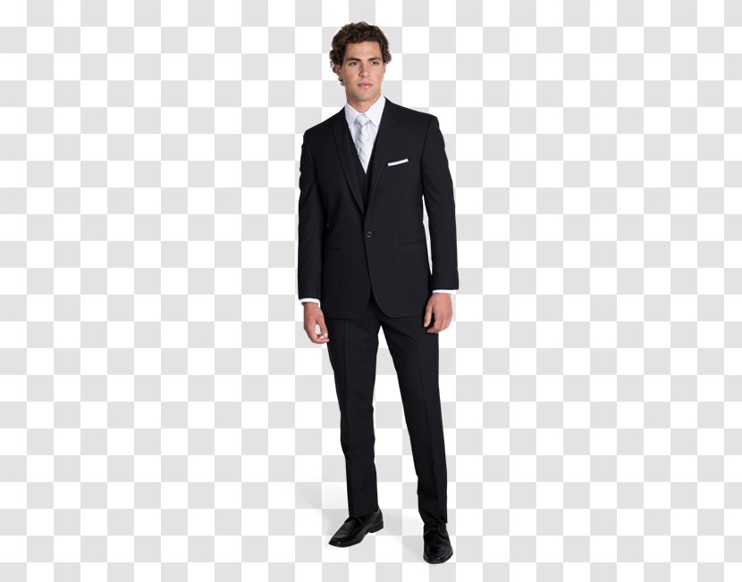 Suit Tuxedo Clothing Jacket Necktie - Fitted Black Tie Transparent PNG