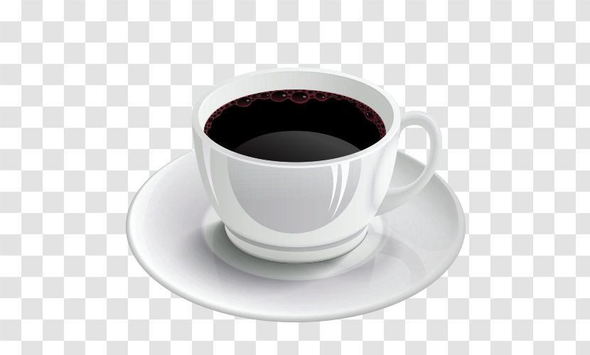 White Coffee Caffxe8 Americano Espresso Ristretto - Tea - Cartoon Transparent PNG