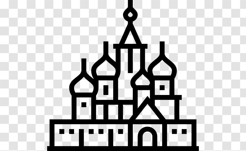 Saint Basil's Cathedral Computer Icons - Black And White Transparent PNG