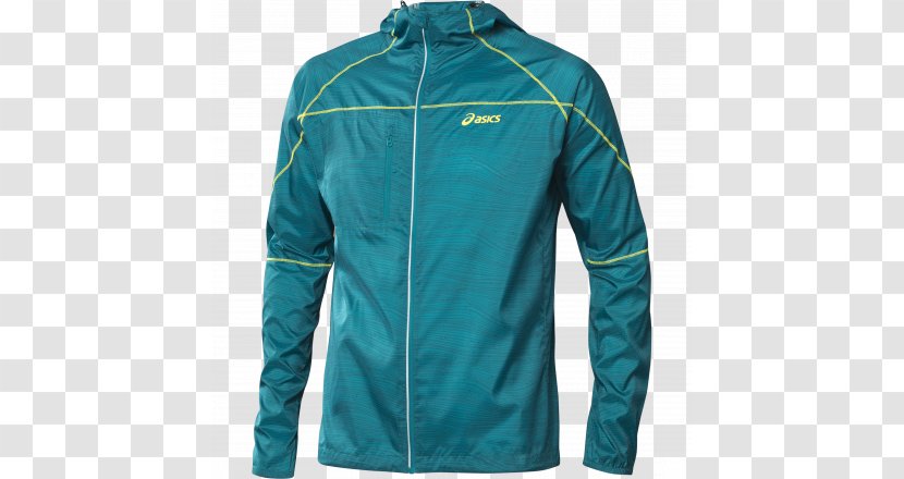 ASICS Jacket Polar Fleece Gilets The Runners Shop - Turquoise Transparent PNG