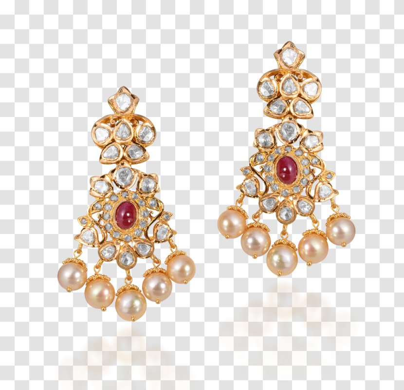 Earring Jewellery Gemstone Clothing Accessories Pearl - Locket - Indian Transparent PNG