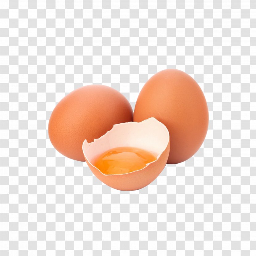 Chicken Egg Yolk White - Peach Transparent PNG
