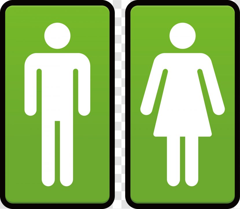 Bathroom Public Toilet Clip Art - Unisex - Vector Creative Design Green Logo Map Transparent PNG