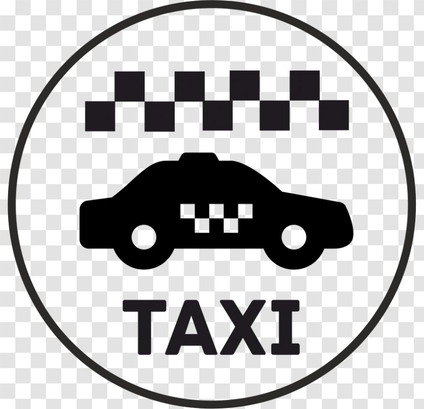 Taxi Vector Graphics Logo Clip Art - Black And White Transparent PNG