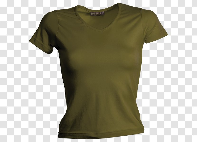 T-shirt Shoulder Khaki - Sleeve Transparent PNG