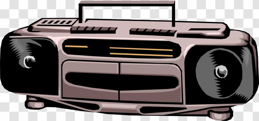 No Sound Recording And Reproduction Boombox He - Tape Recorder - Portable Vector Transparent PNG